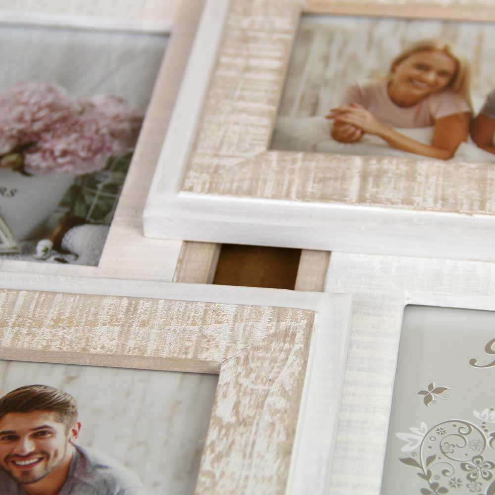 ZEP Rustic Multi Photo Frame for Four 6x4 Inch Photos