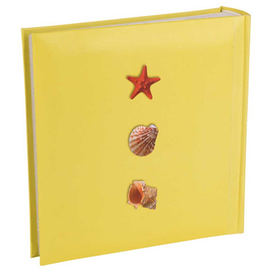 Holiday Shell Design Yellow Slip-In Photo Album for 200 6x4 Photos