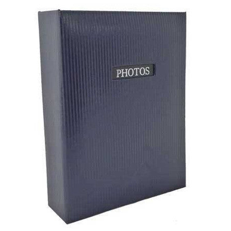 Elegance Blue Slip-In Photo Album for 100 6x4 Photos