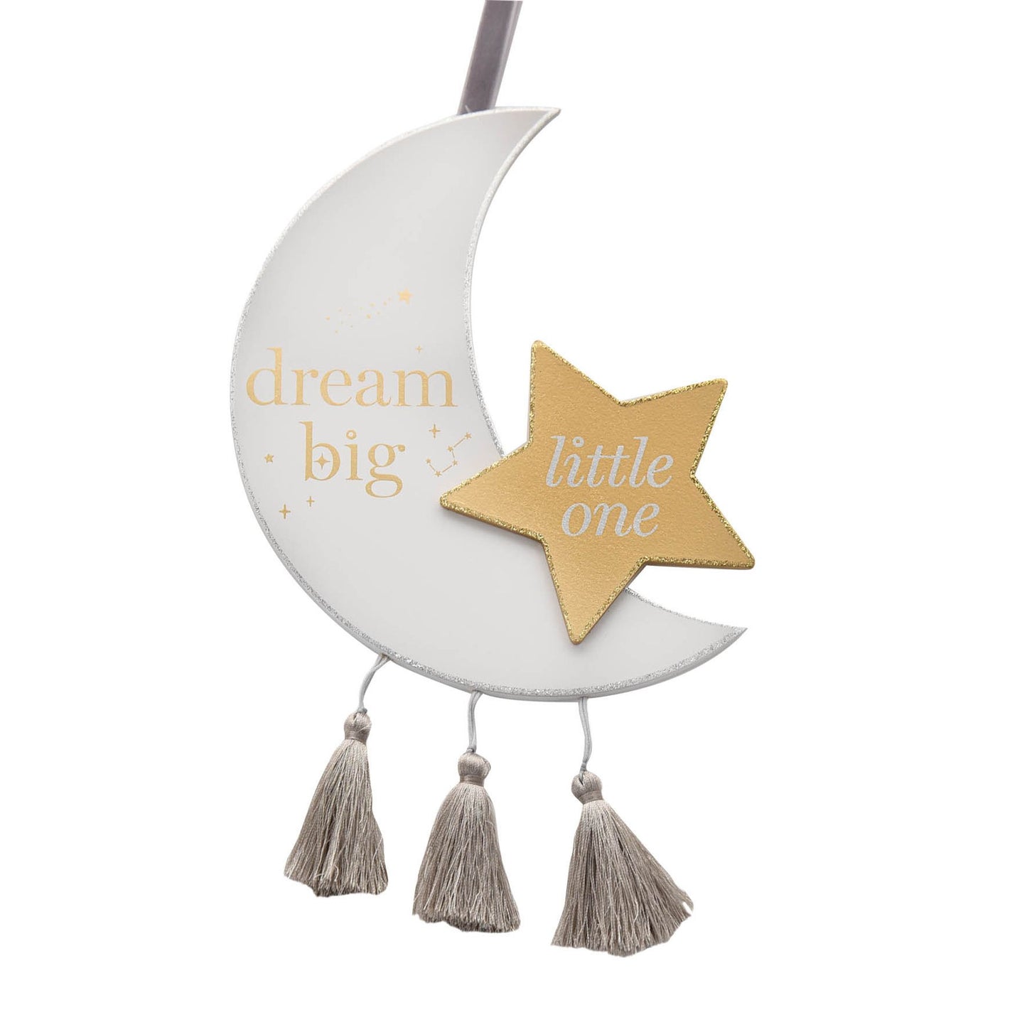 Bambino Dream Big Wooden Moon Plaque