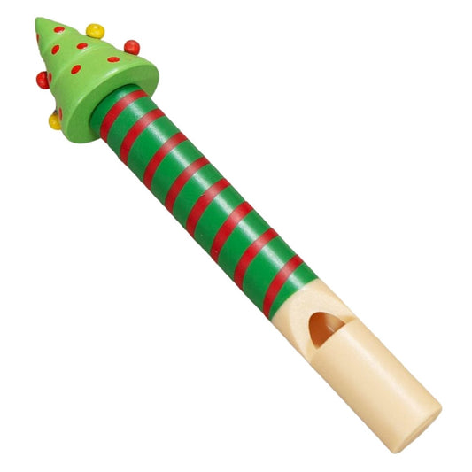 Wooden Christmas Tree Whistle - Stocking Fillers