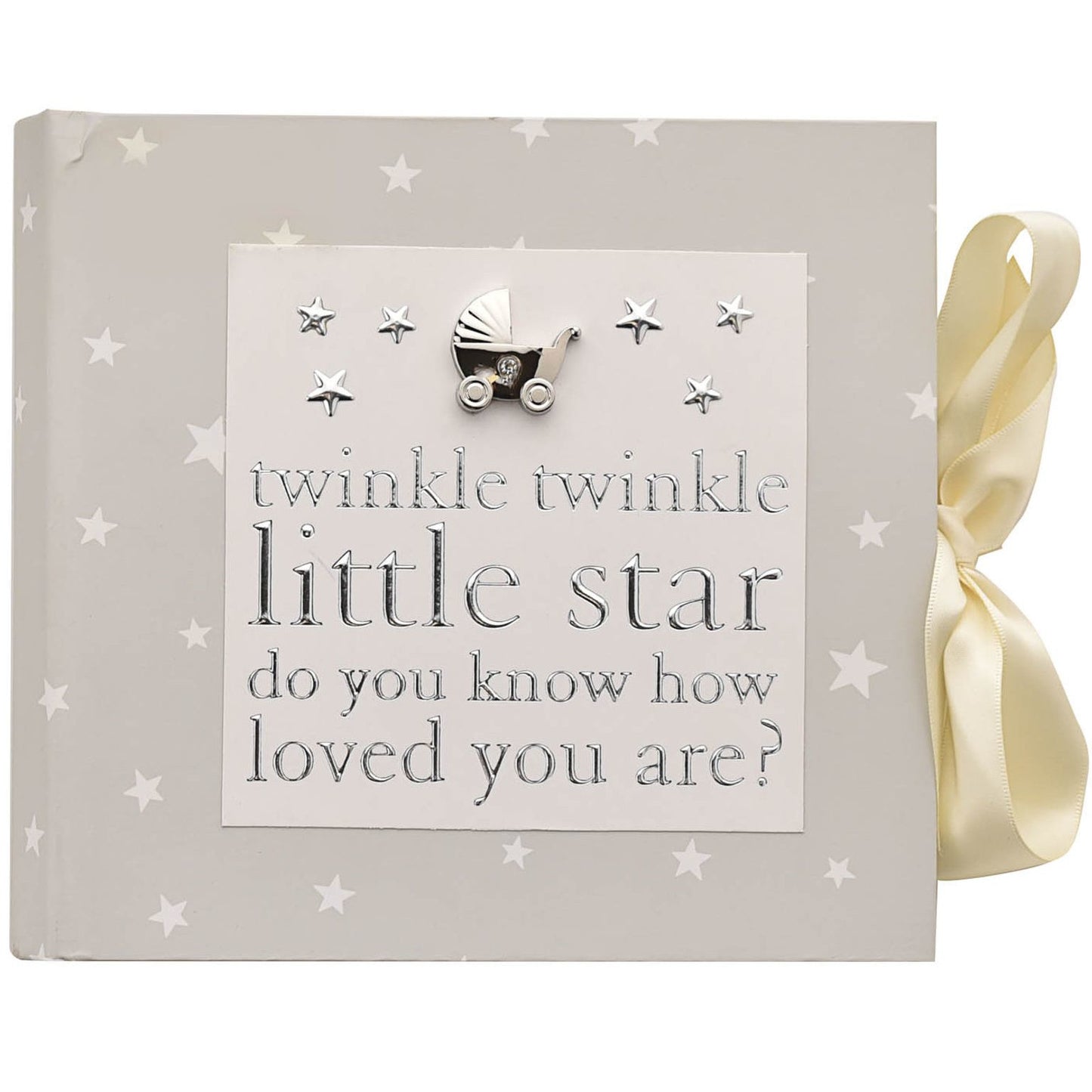 Juliana Twinkle Twinkle Slip-In Baby Photo Album - Holds 80 6x4 Inch Photos