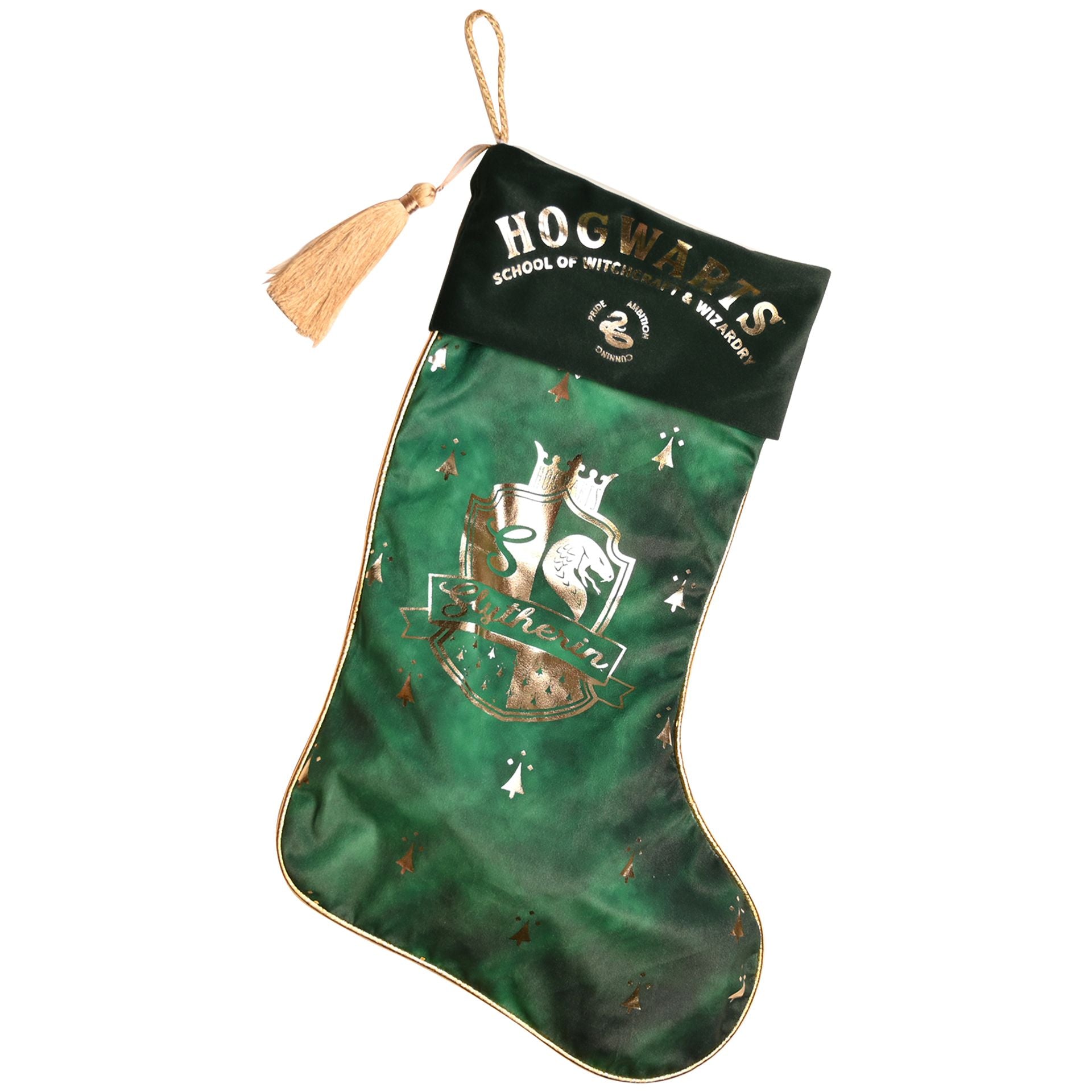 Harry Potter Slytherin Christmas Stocking - 56 x 35 x 3.5cm