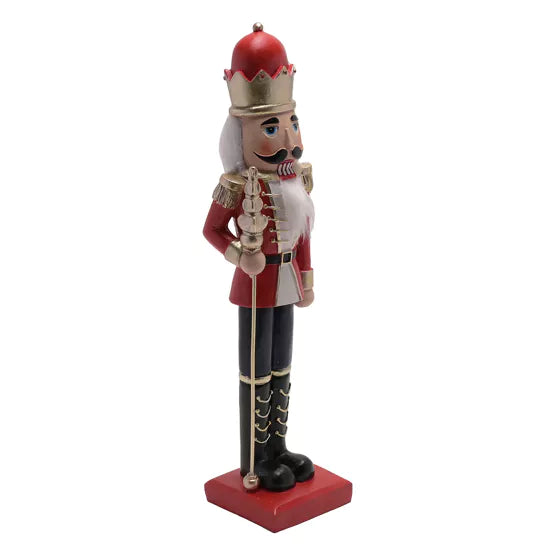 Festive Nutcracker Soldier Decoration 37cm Red
