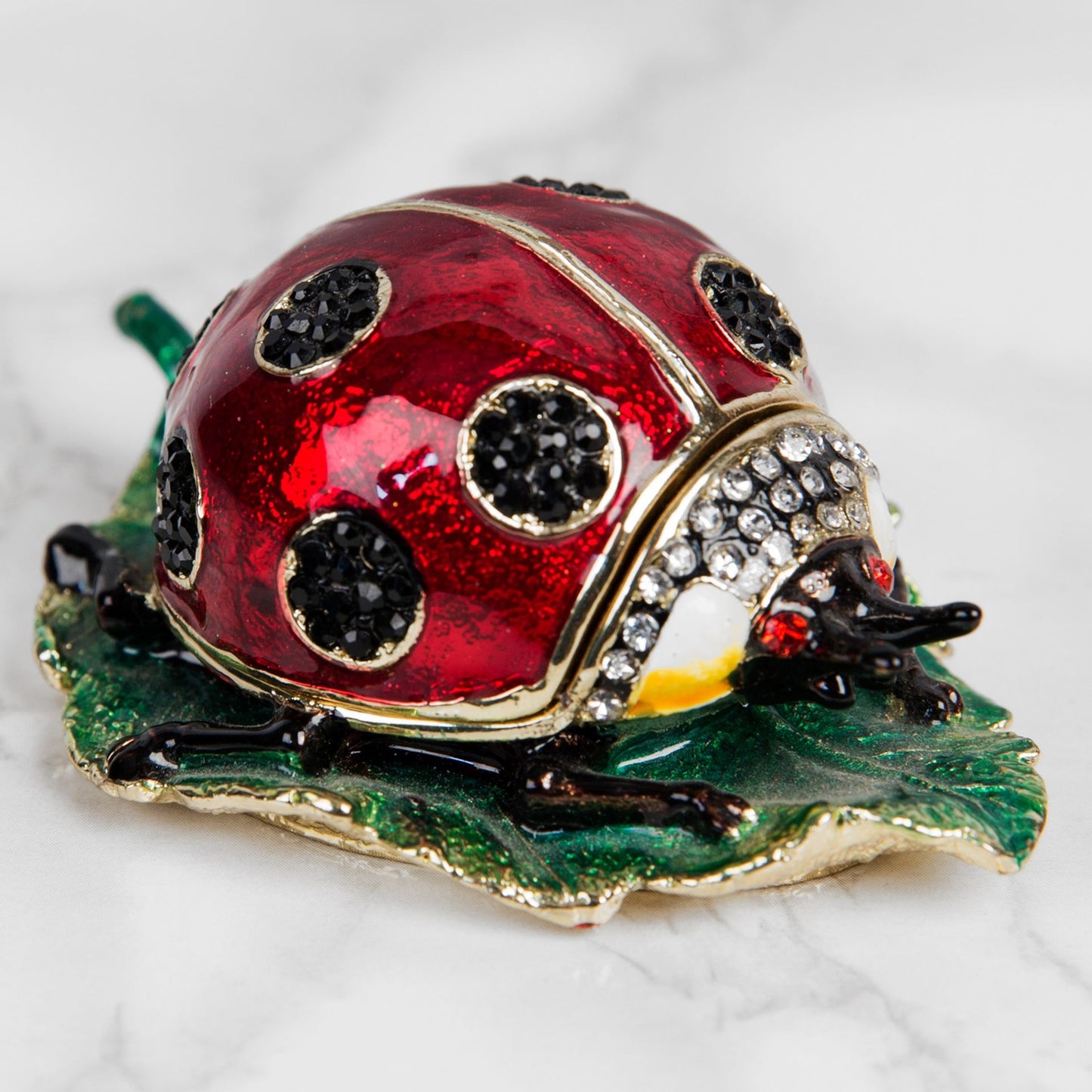 Ladybird Trinket box - 3 x 8 x 5 cm - Gift Box - Beautiful Sparkling