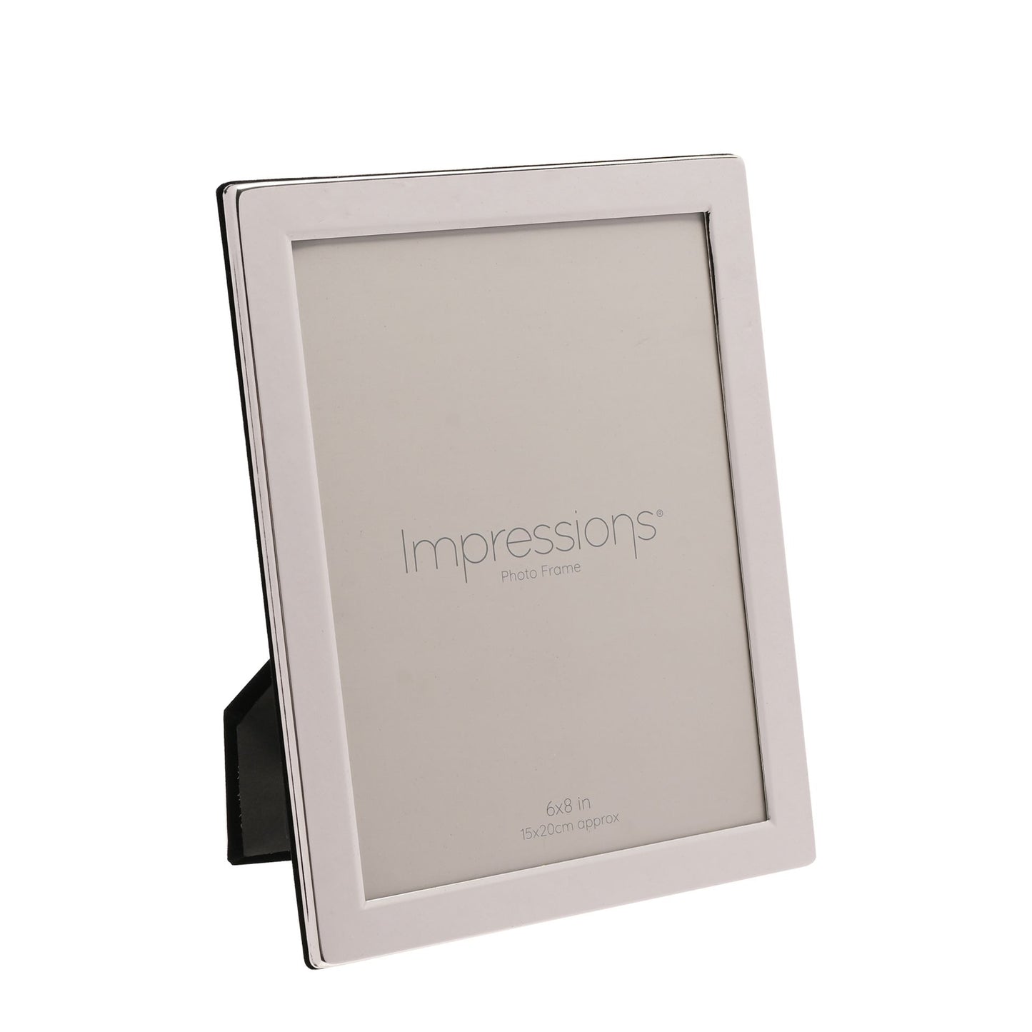 Silver Plated 8x6 inch Photo Frame - Hangs and Stands