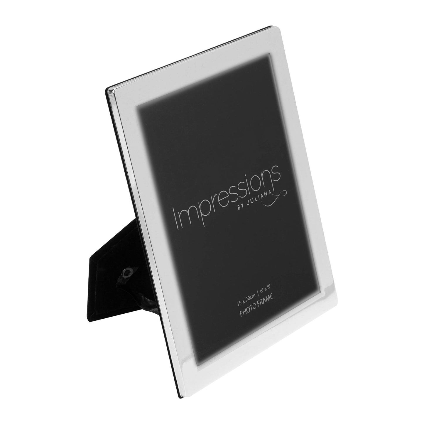 Silver Plated 8x6 inch Photo Frame - Hangs and Stands
