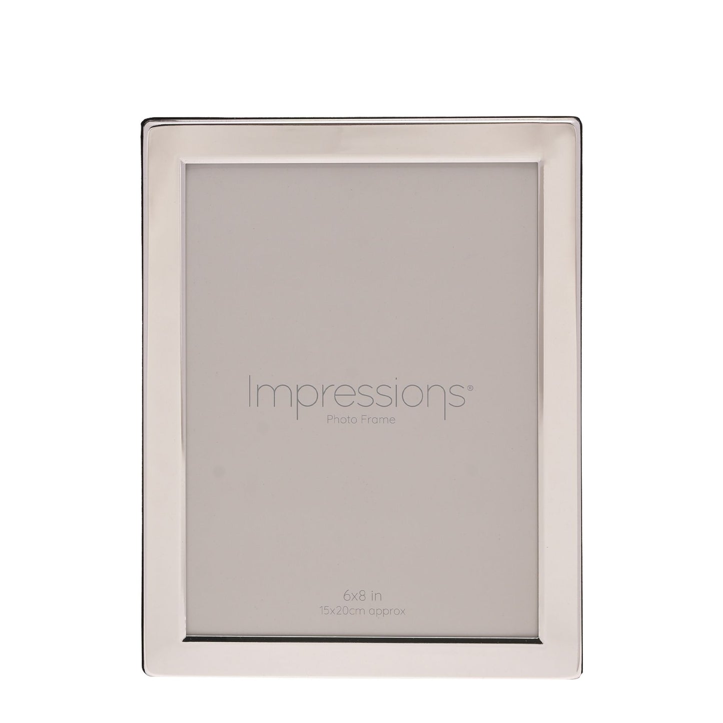 Silver Plated 8x6 inch Photo Frame - Hangs and Stands