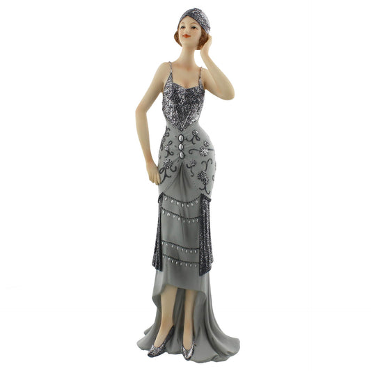 Broadway Belles "Lavinia", Silver Glitter Dress