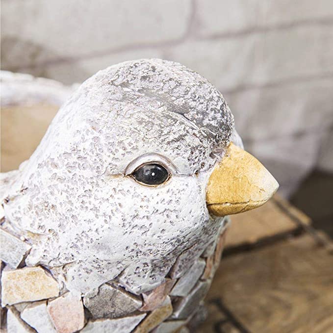 Country Living Mosaic Polystone Planter - Bird