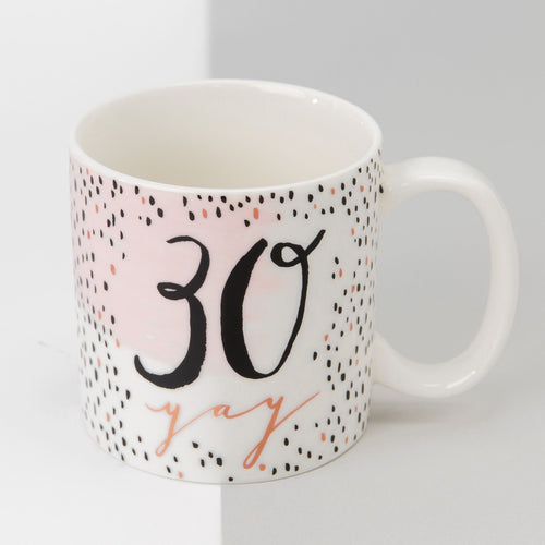 Luxe Ceramic Female Birthday Cups 30