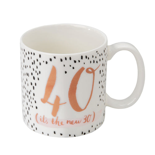 40th Birthday Mug by Luxe Ceramic