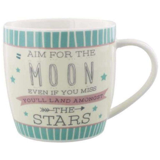 Novelty Tea Or Coffee Mug Gift For Her - Aim For the Moon