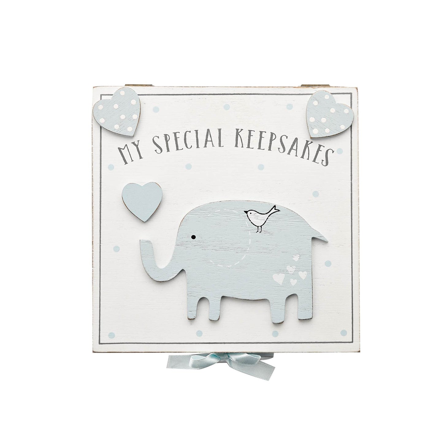 Baby Boy Keepsake Box Blue - 7.5 x 16 x 16.5 cm