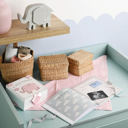 Baby Girl Keepsake Box Pink 7.5 x 16 x 16.5 cm