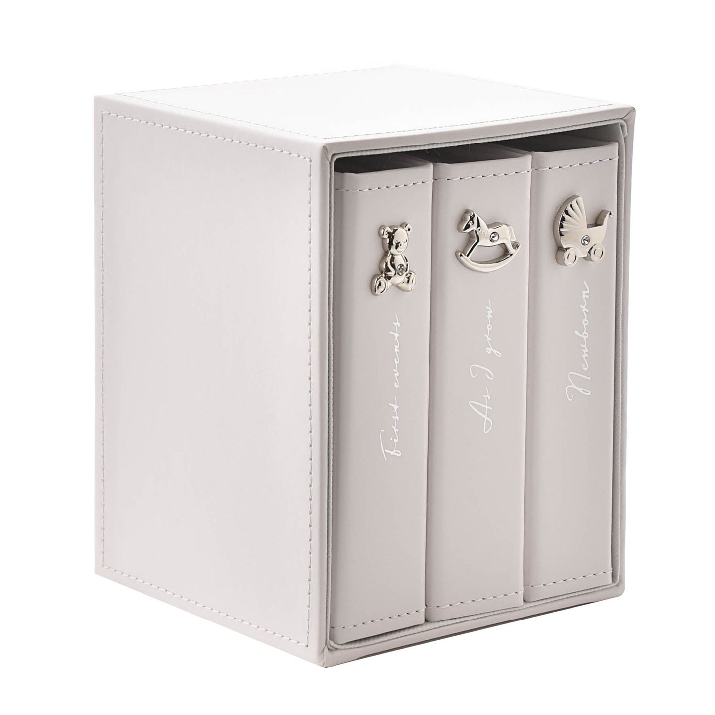 Bambino Baby White Photo Albums | Set of 3 | 72 6x4 Inch Photos