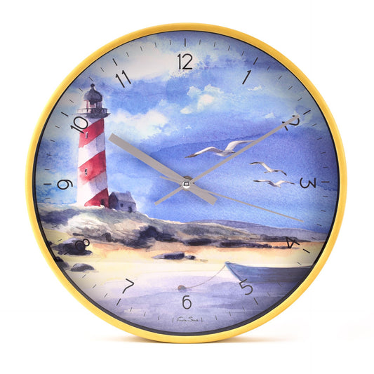 lighthouse seaside wall clock by finola stack