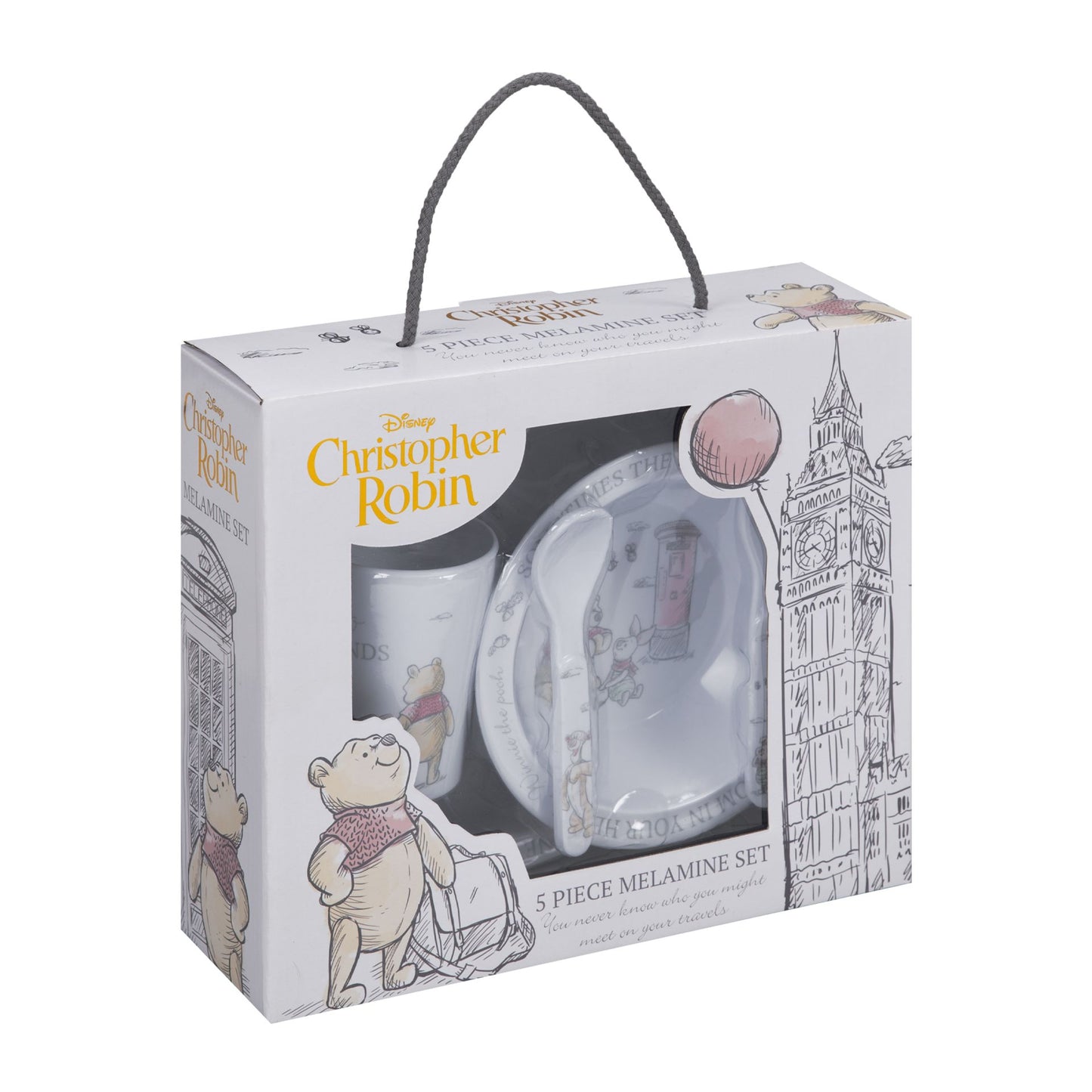 Disney Christopher Robin 5 Piece Children Crockery Set