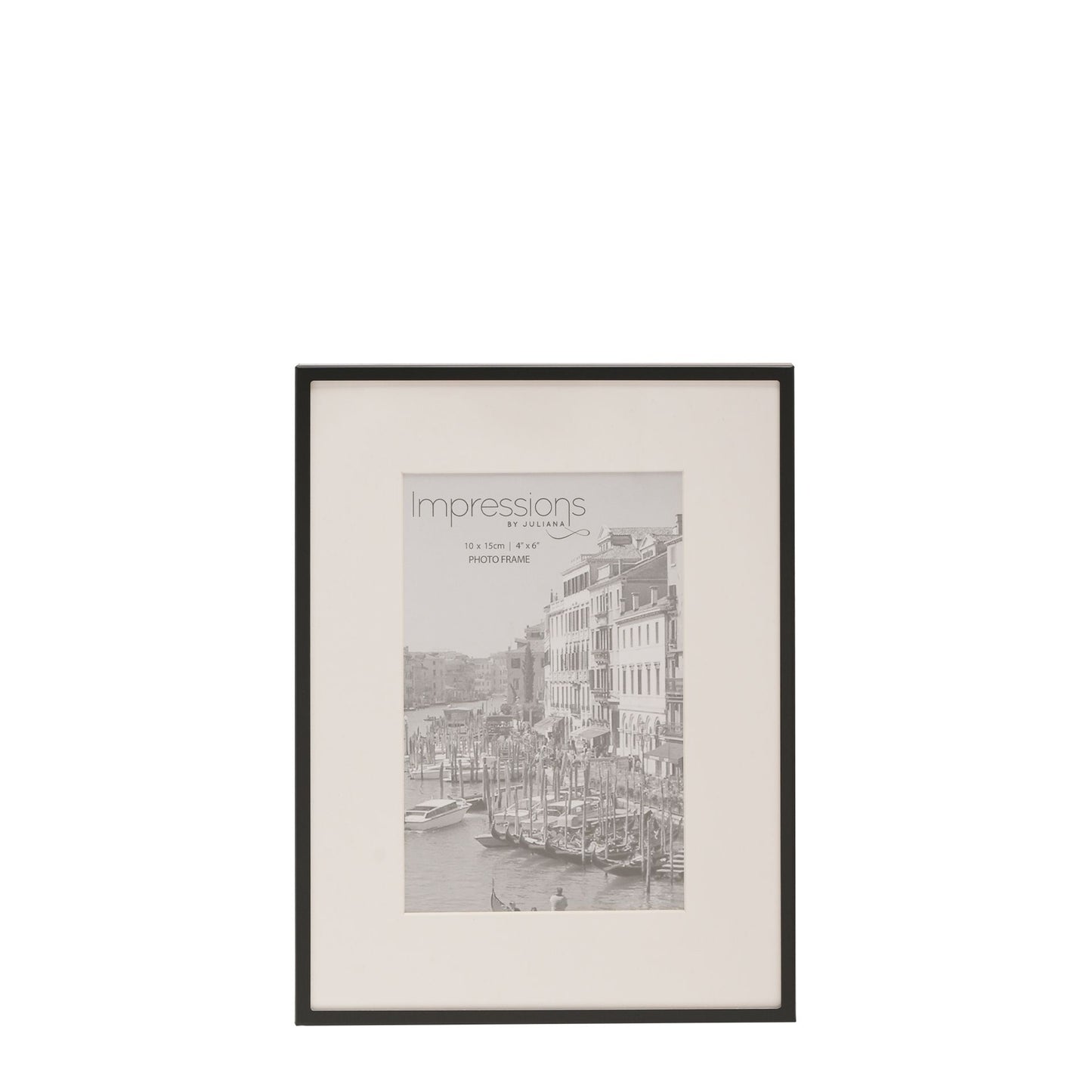 Impressions Matt Black 6x4 Photo Frame