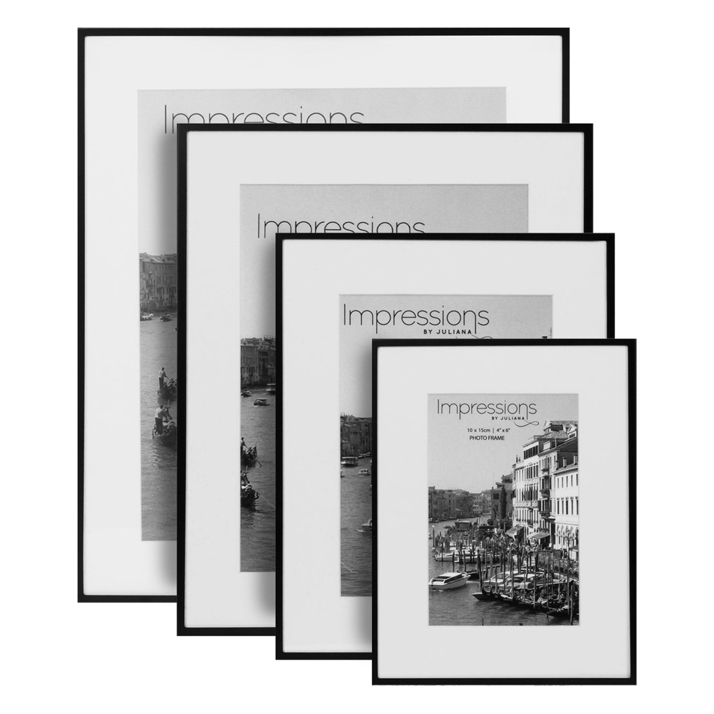 Impressions By Julianna Matt Black 8x6 Photo Frame