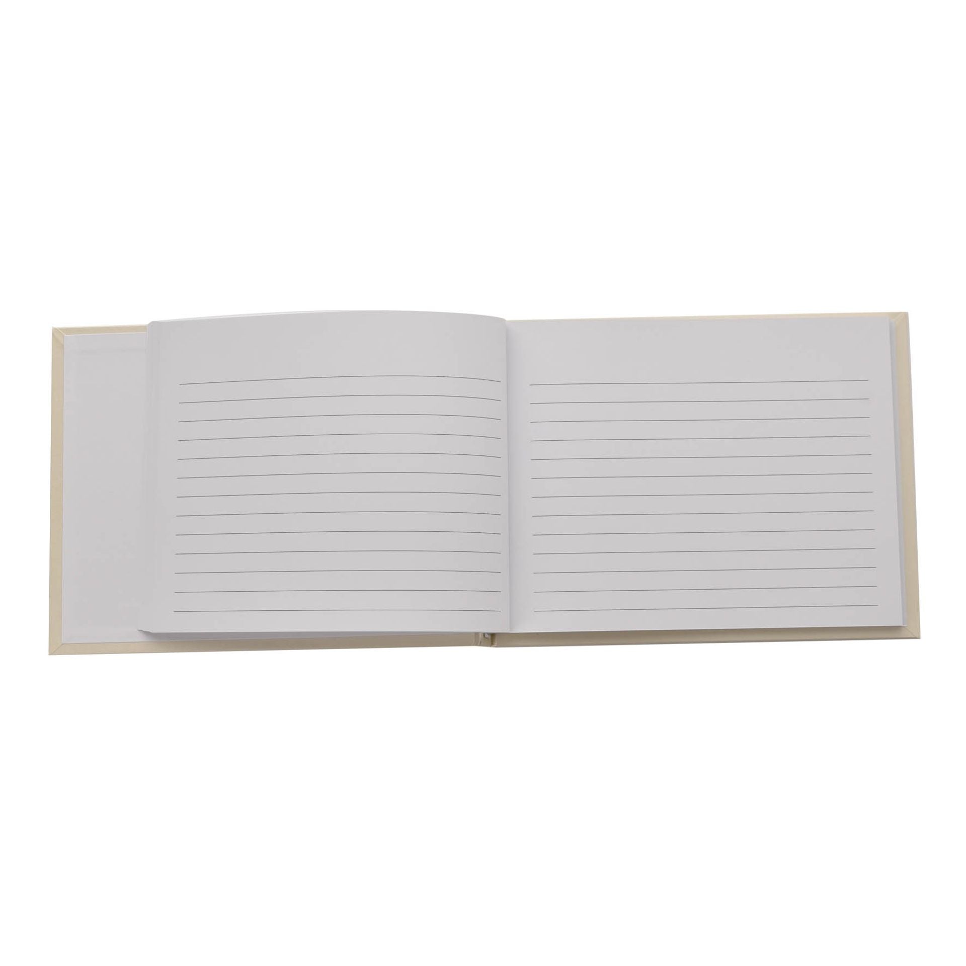 open book with lines