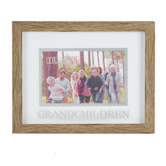 Juliana Wood Effect Grandchildren 6 x 4 Photo Frame