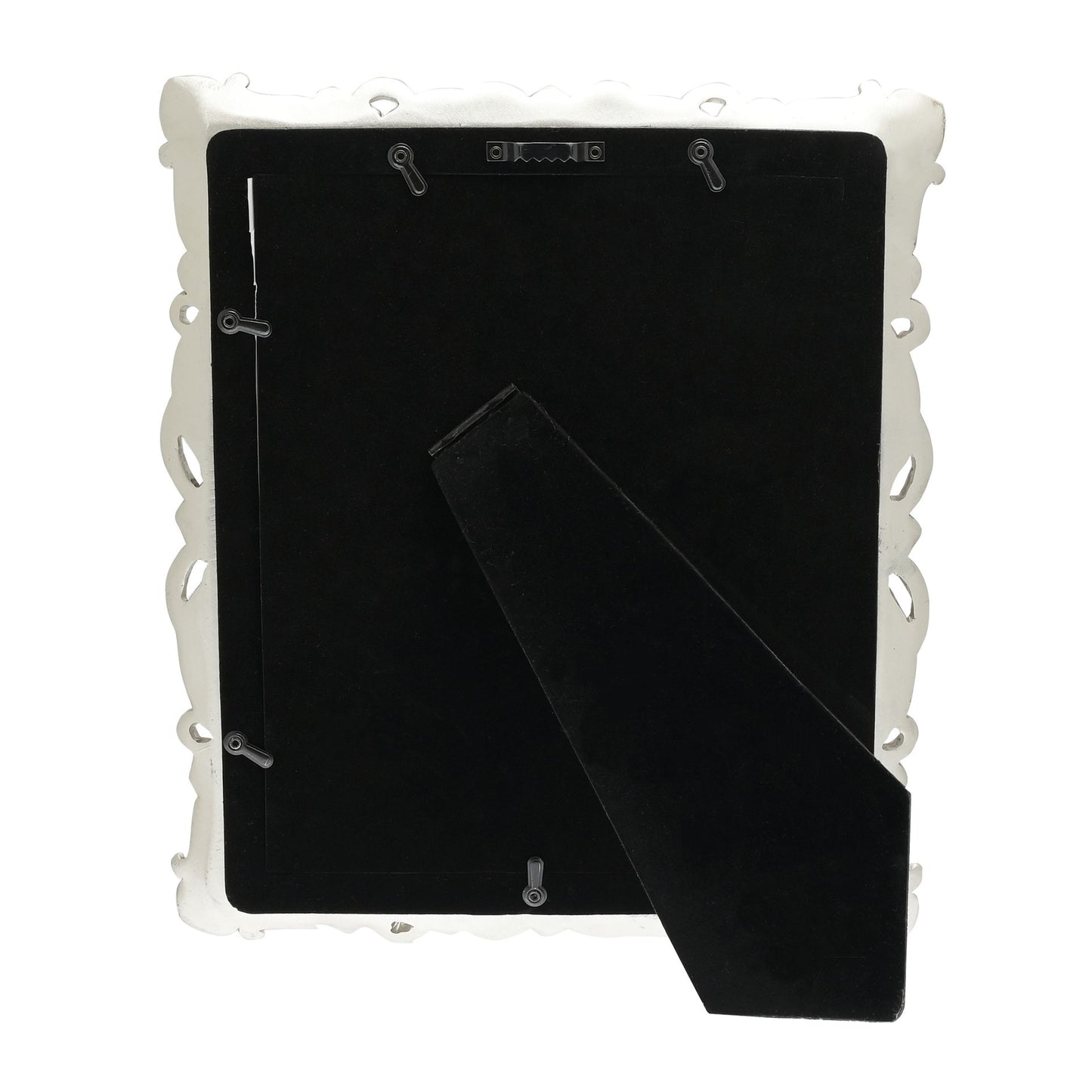 Floral Antique Photo Frame | Vintage Silver | 8x10 inch Photo
