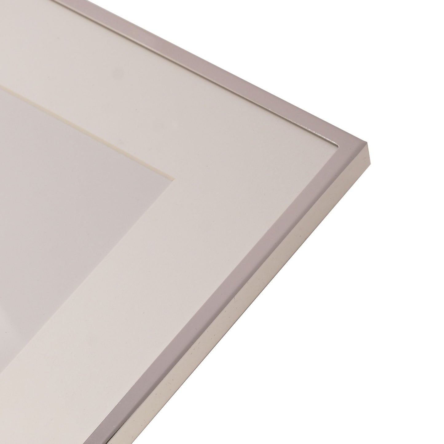 Impressions Silver Plated White Mount Photo Frame 6x4