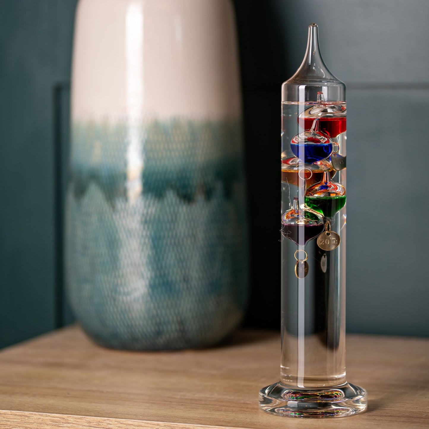 William Widdop Gaileo Thermometer - 28cm Multi Coloured 5 Bulb