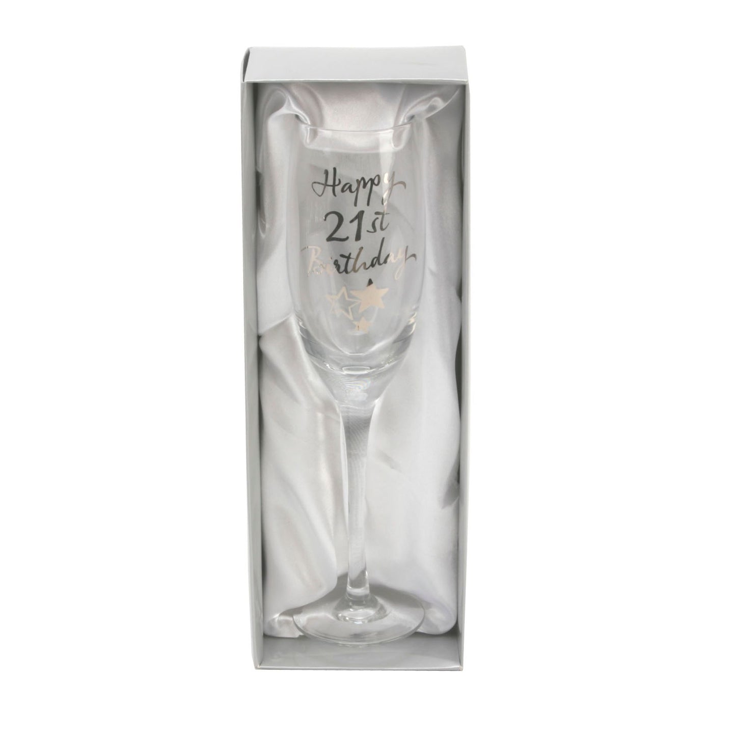 Happy 21st Birthday Champagne Flute with Gift Box