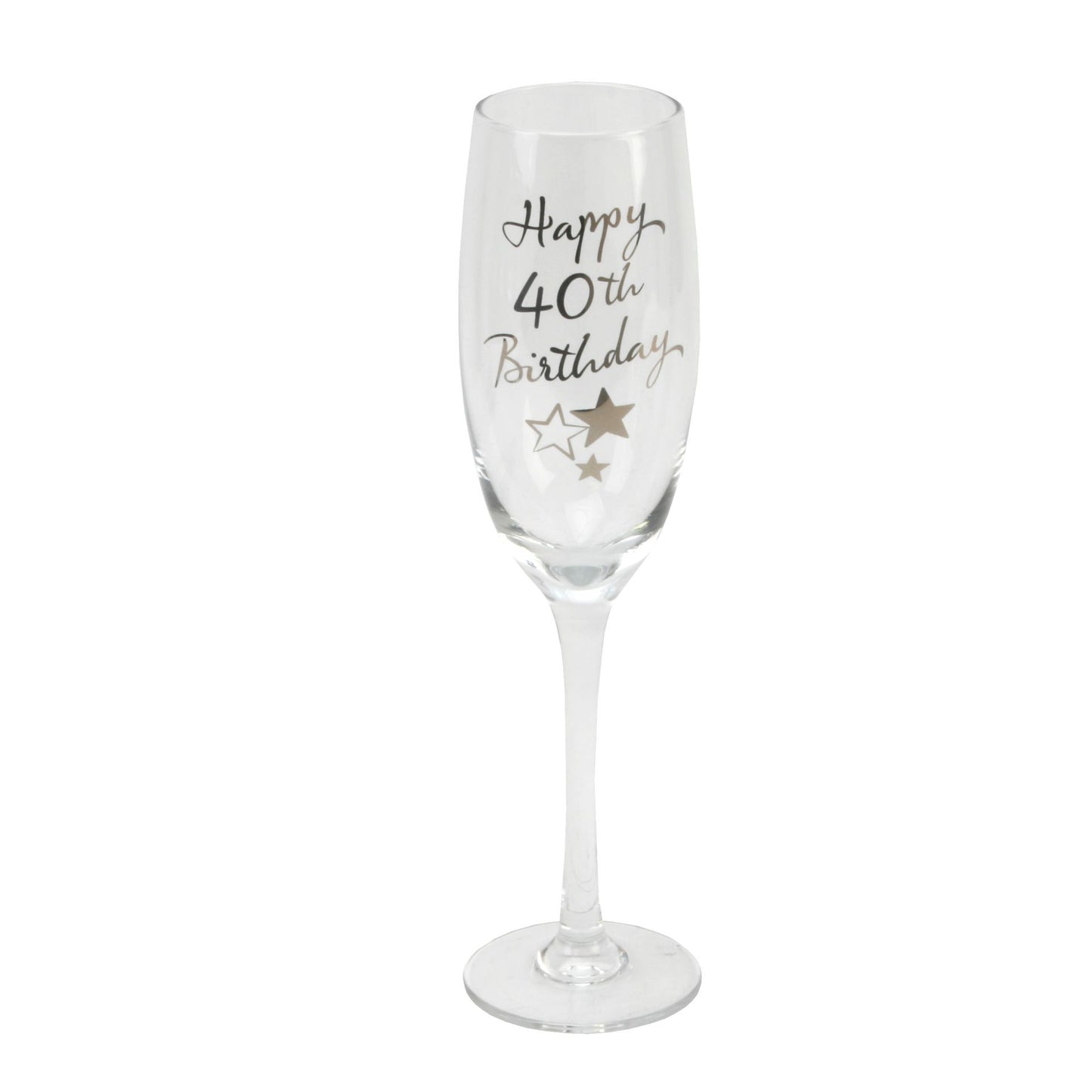 Happy 40th Birthday Champagne Flute with Gift Box