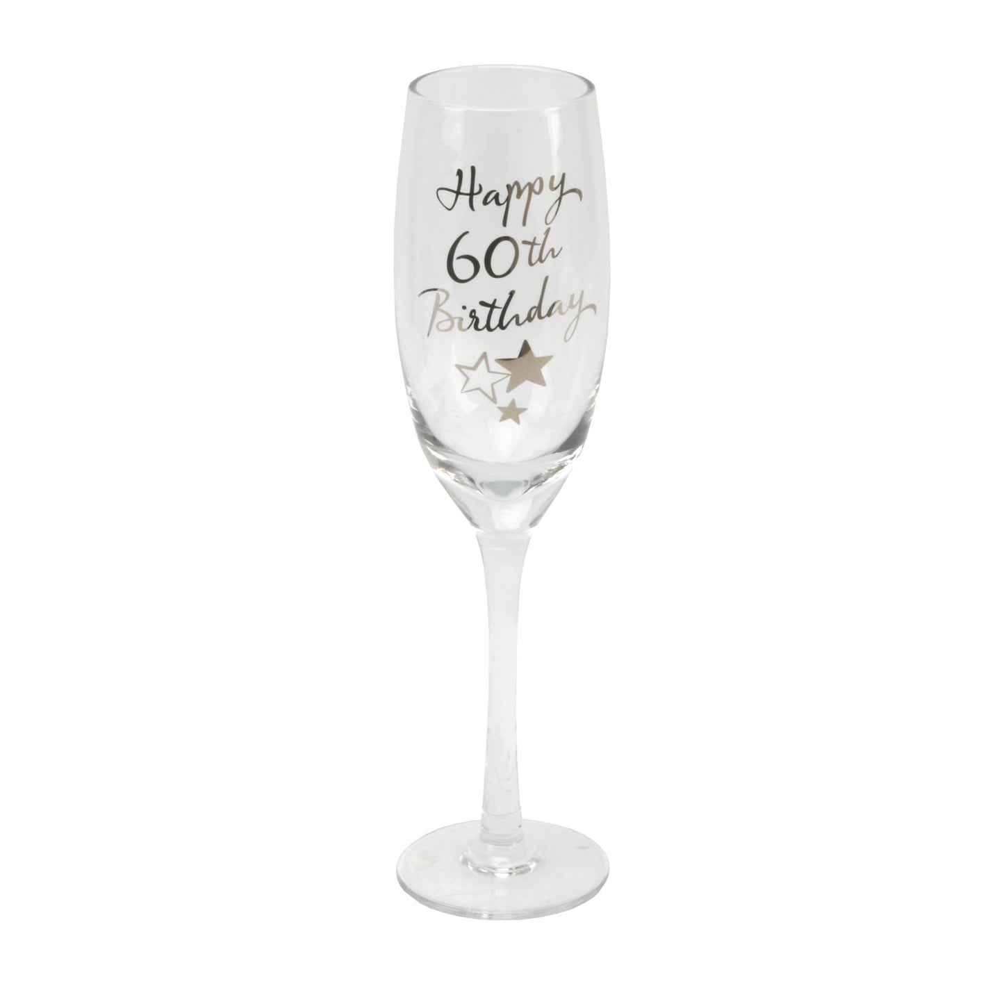 Happy 60th Birthday champagne flute