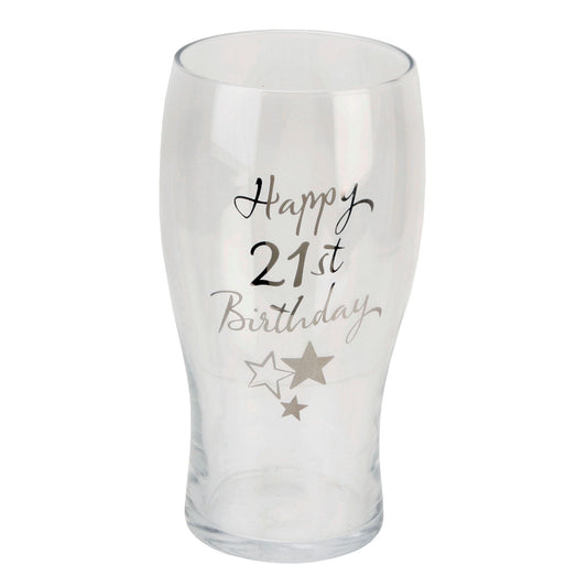 Juliana Happy 21st Birthday Gift - Pint Glass in Gift Box