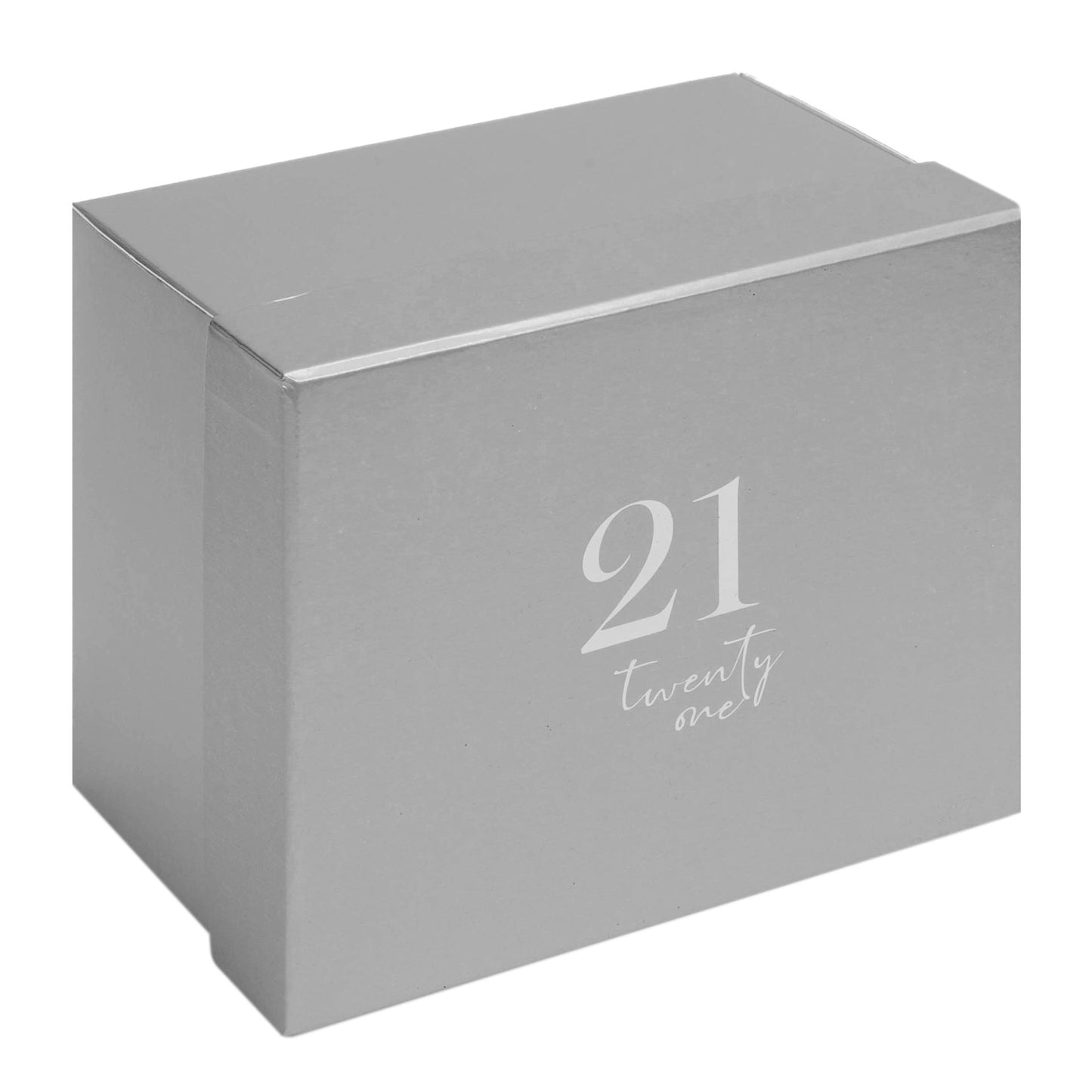 21st Birthday Glass Tankard Beer Mug in Gift Box