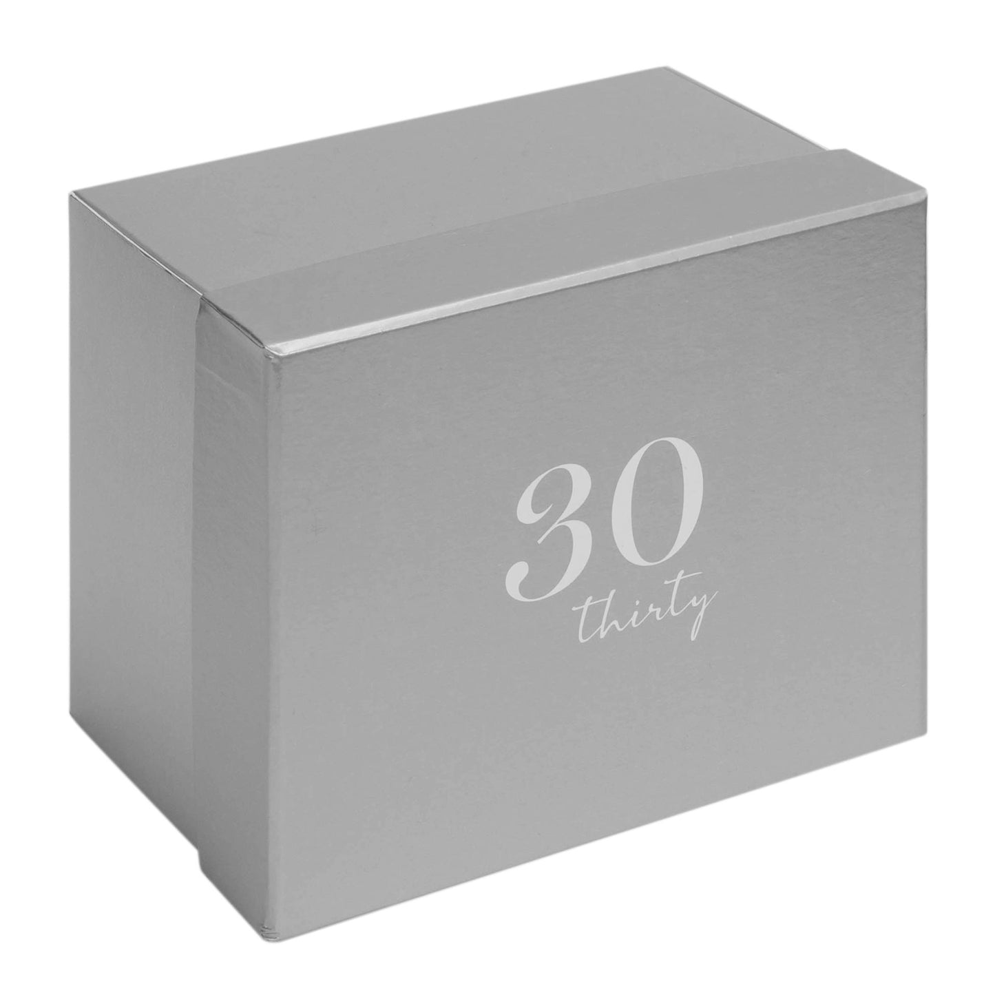 30th Birthday Glass Tankard Beer Mug in Gift Box