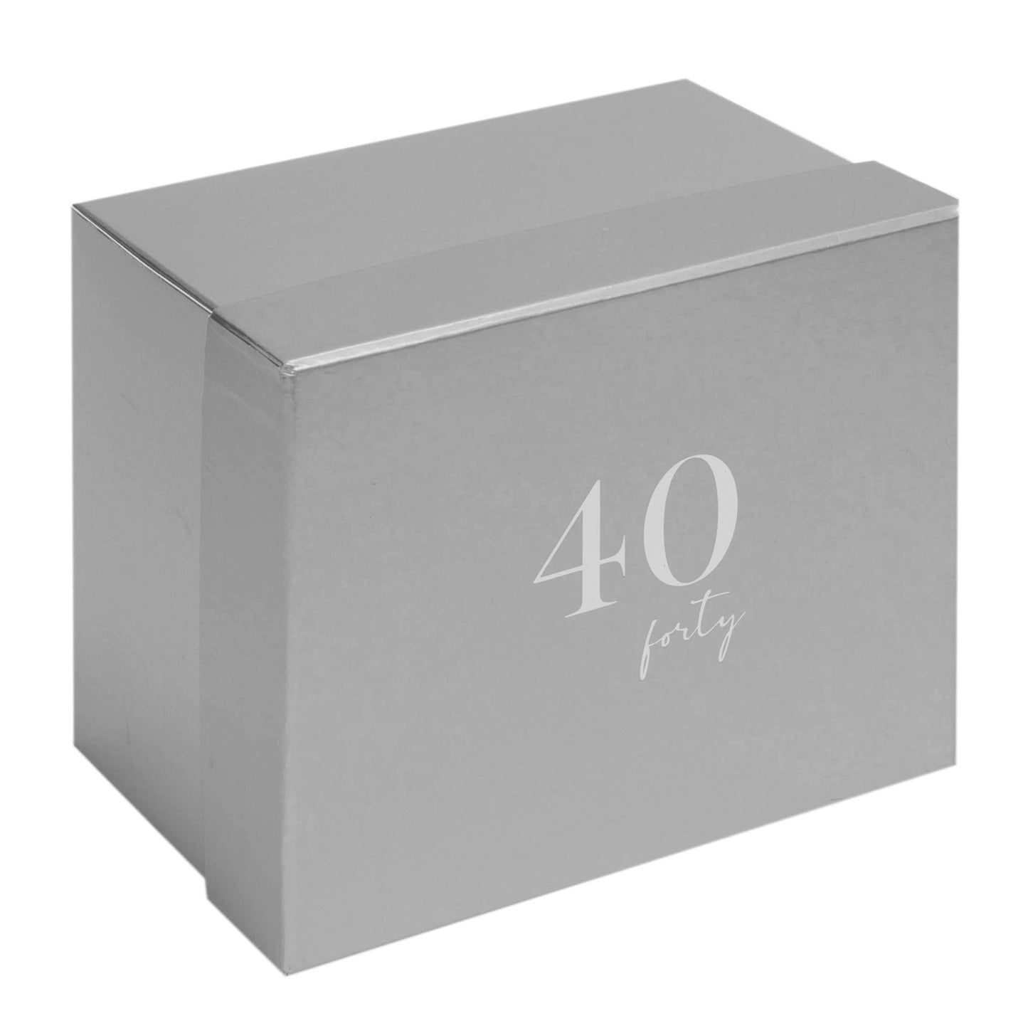 40th Birthday Glass Tankard Beer Mug in Gift Box