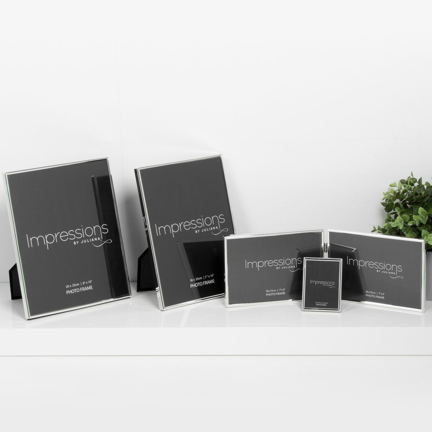 Impressions Thin Silver Plated 10x7 Inch Photo Frame