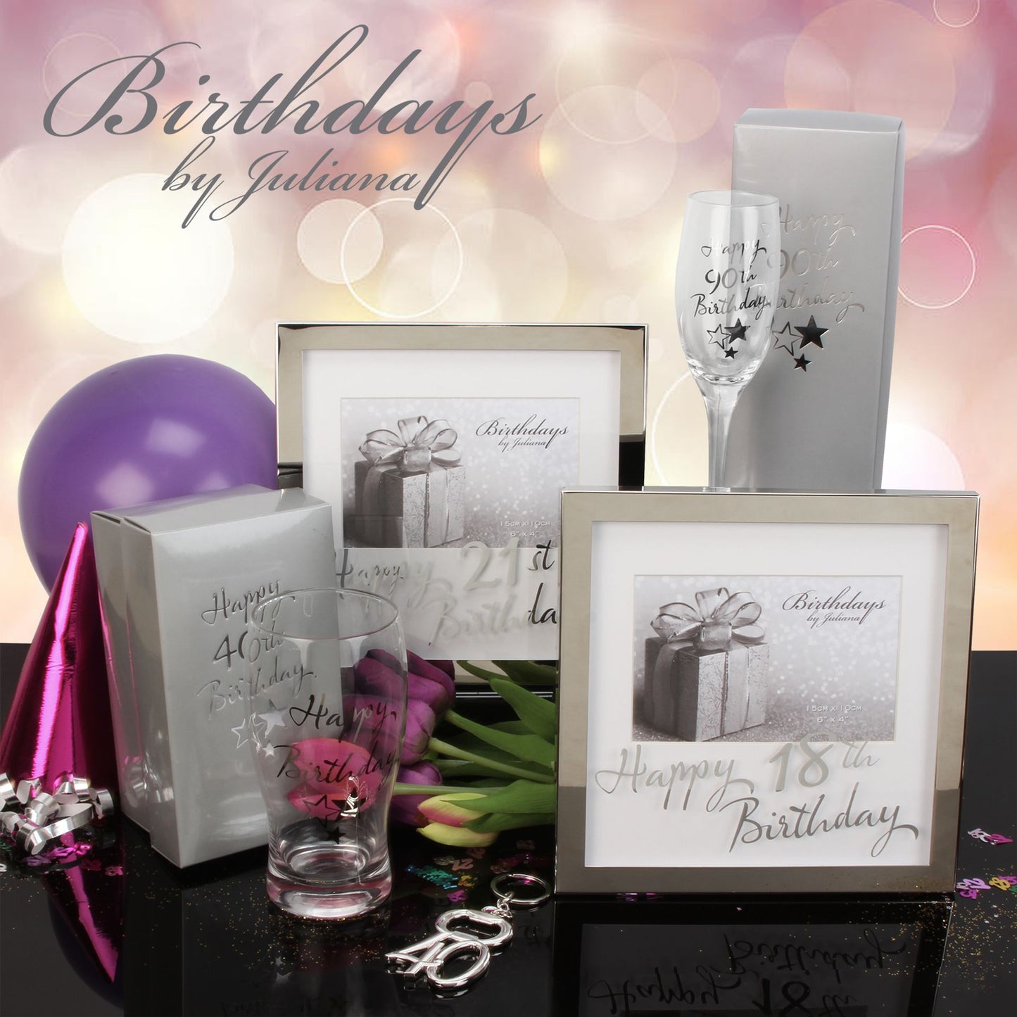 Happy 70th Birthday Champagne Flute with Gift Box