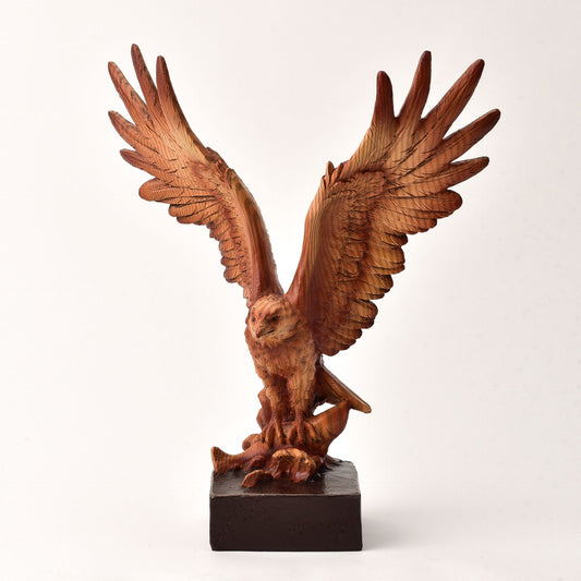 Naturecraft Eagle Catching Fish Wood Effect Resin Figurine