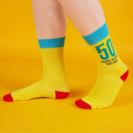 50th Birthday Socks | Men | Size 7-11 | Fun Birthday Socks