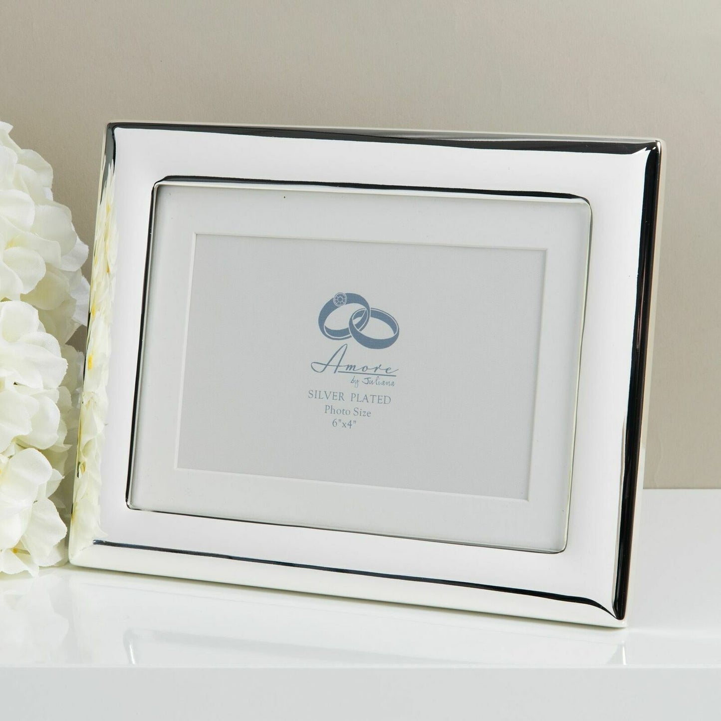 Amore Silverplated 6x4 Wedding Photo Frame