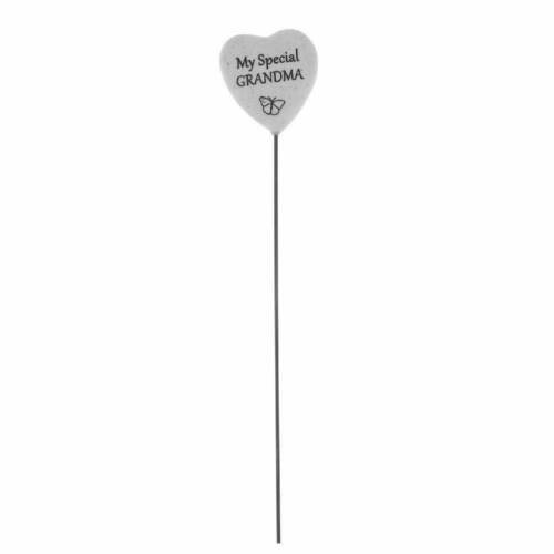 My Special Grandma Heart in Stick for Graveside, Garden or Plant Pot
