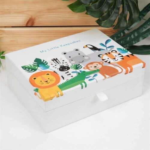 Widdop Jungle Baby Paperwrap Keepsake Box