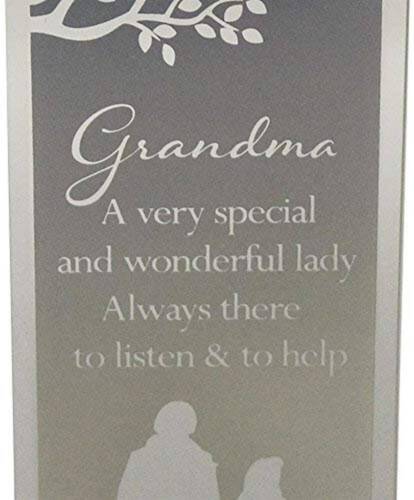Reflections of the Heart Mirror Glass Standing Plaque Gift – Grandma