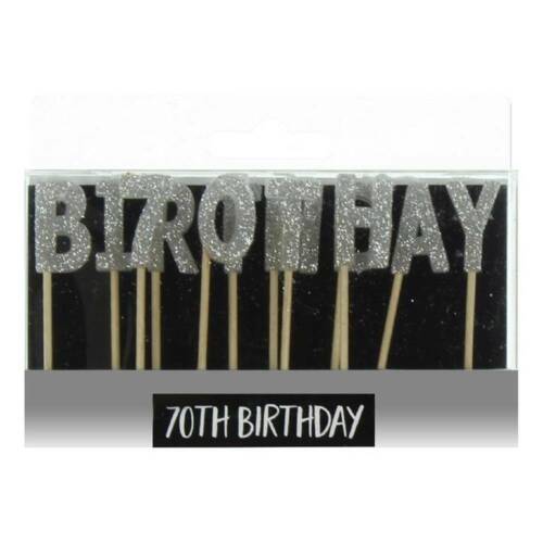 70th Birthday Candles
