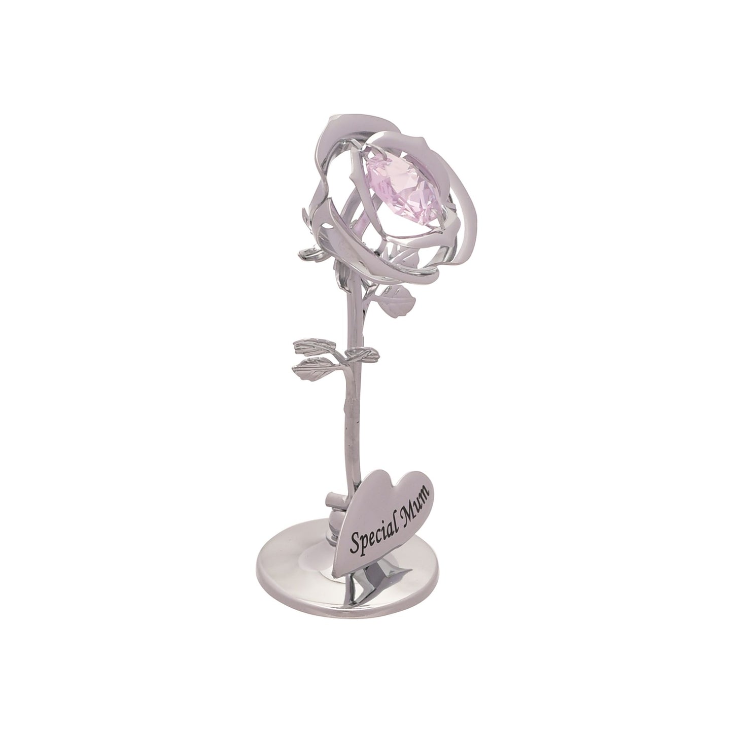 Crystocraft Special Mum Rose Flower Keepsake