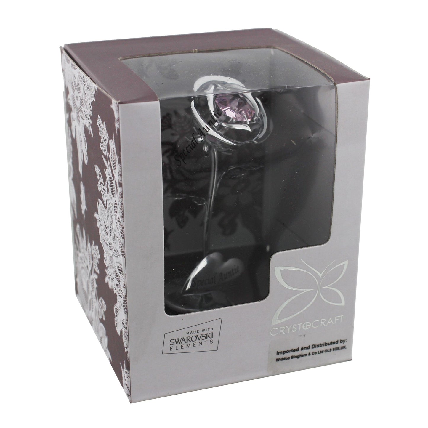 Crystocraft rose in box