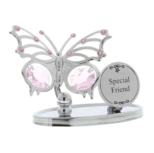 Crystocraft Special Friend Plaque - Butterfly