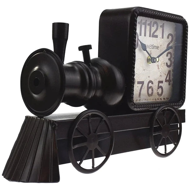 Hometime Metal Mantel Clock - Train