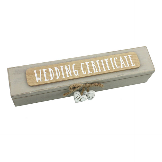 Love Story Certificate Holder - Wedding Certificate Holder - 23cm - WG715